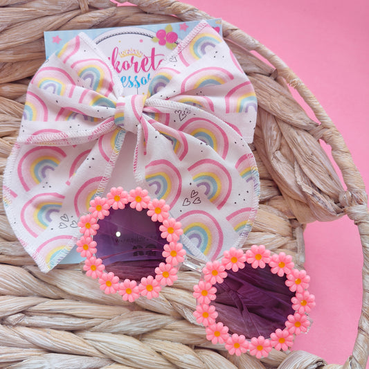 PINK DAISY SUNGLASSES