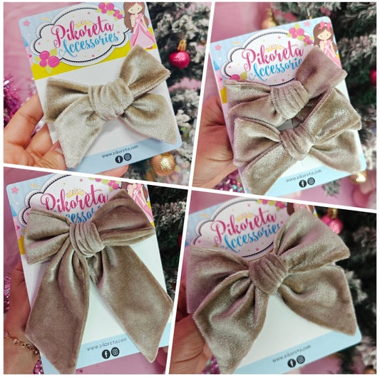 Marfil Velvet Bow