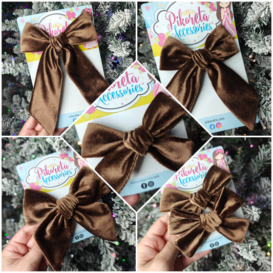 Chocolate Velvet BoWs